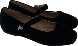 Age of Innocence Black Velvet Pumps With Dimante Detail UK 12.5 EU 31 👼