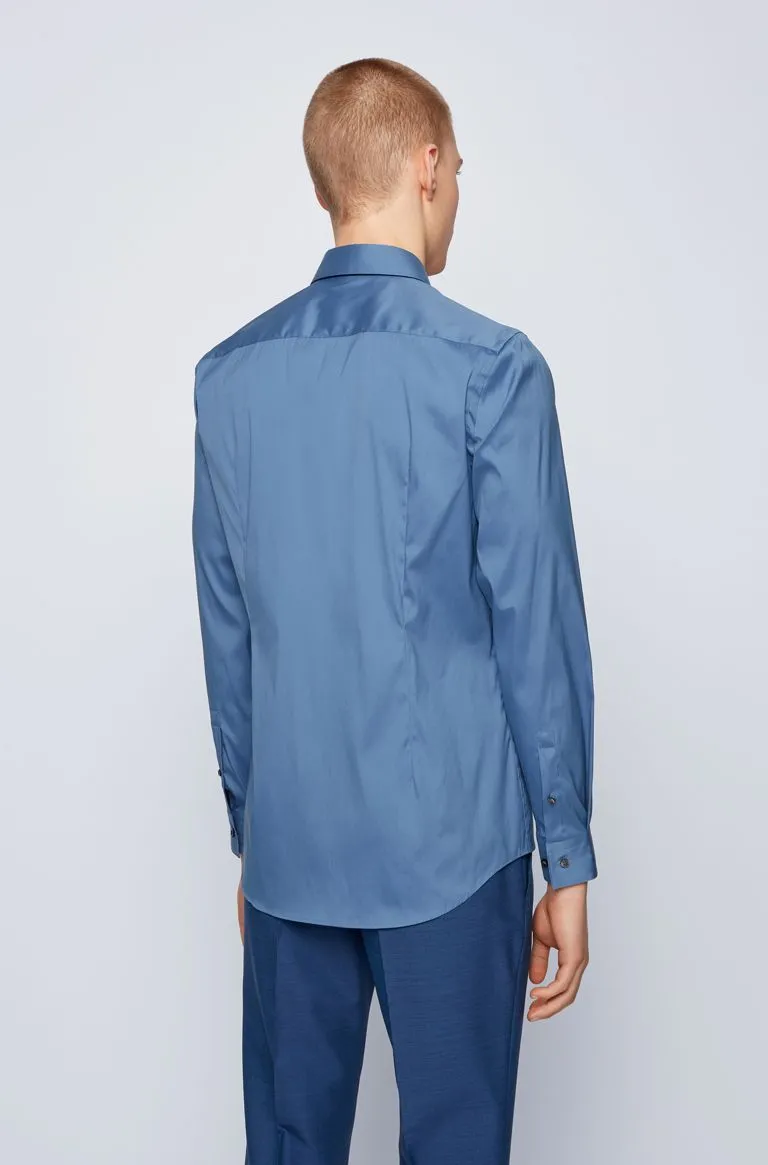 BOSS Isko Shirt in Airforce Blue