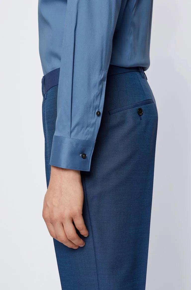 BOSS Isko Shirt in Airforce Blue