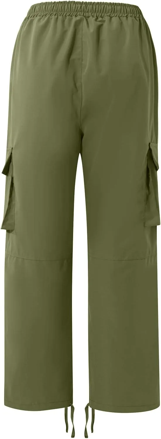 Cargo Pants for Men Lightweight Elastic Waist Joggers Casual Athletic Hiking Pants Multi Pockets 2025 Tactical Pants