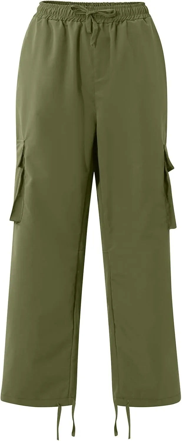 Cargo Pants for Men Lightweight Elastic Waist Joggers Casual Athletic Hiking Pants Multi Pockets 2025 Tactical Pants