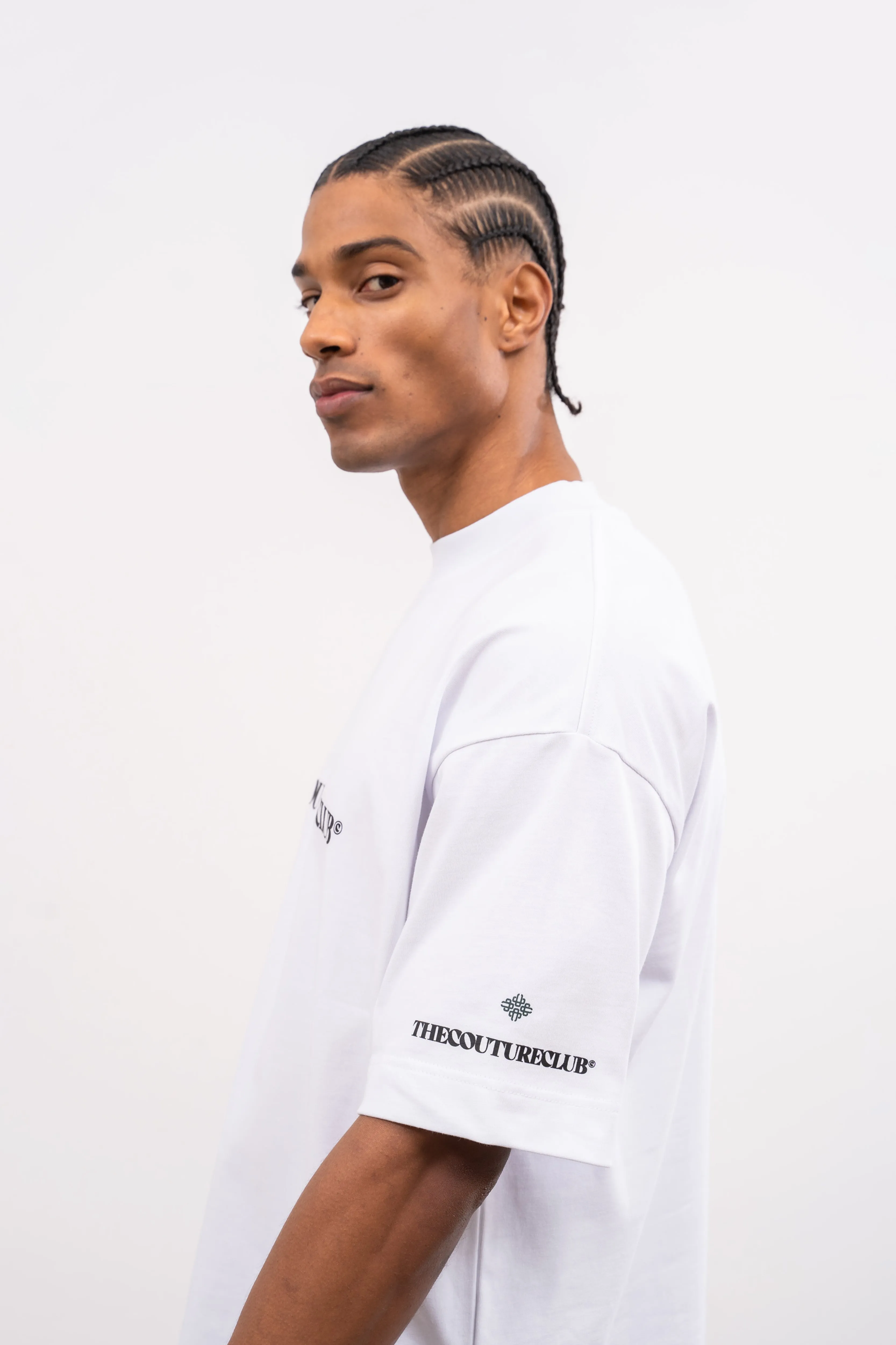 EMBLEM COPYRIGHT T-SHIRT - WHITE