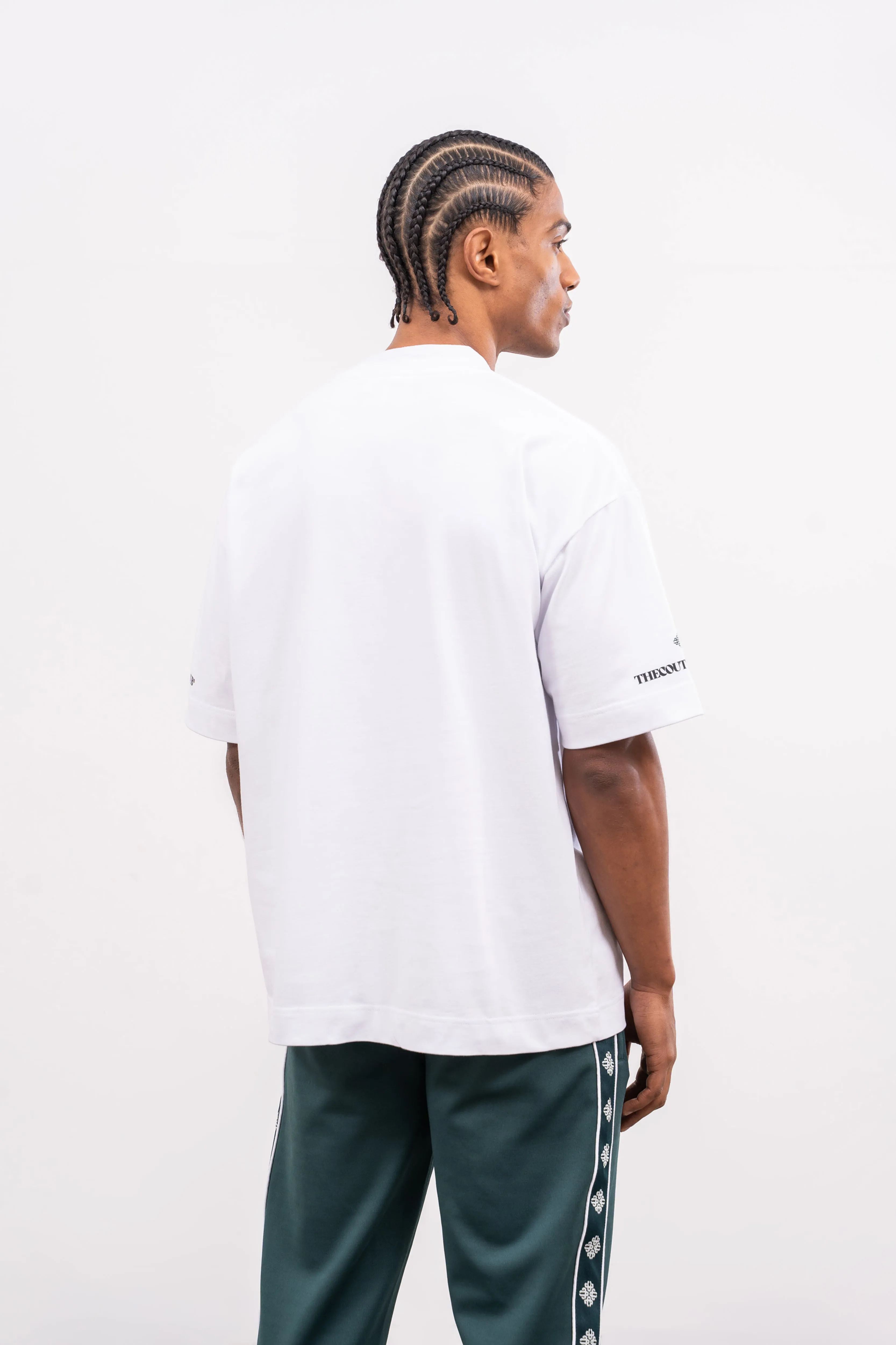 EMBLEM COPYRIGHT T-SHIRT - WHITE
