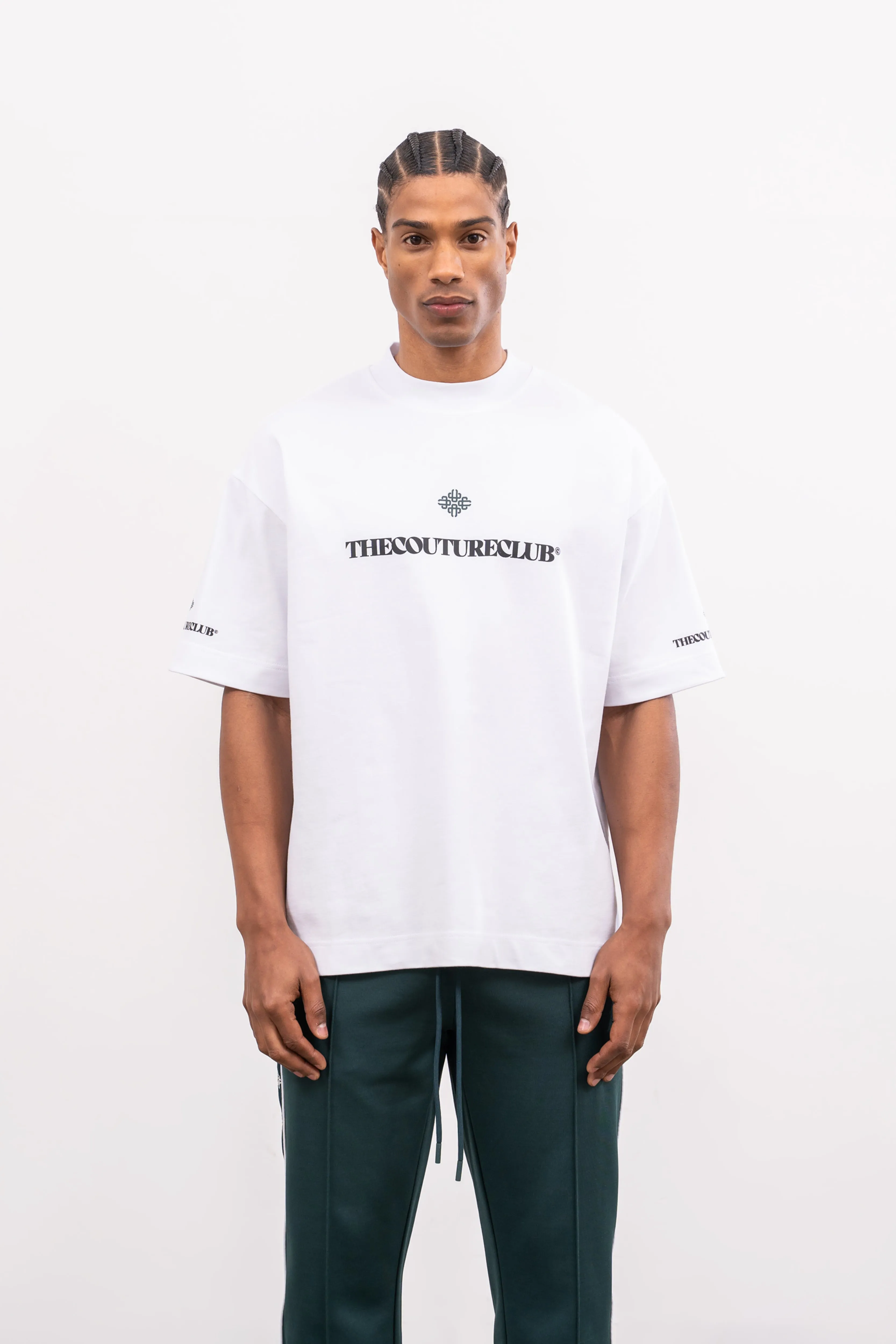 EMBLEM COPYRIGHT T-SHIRT - WHITE
