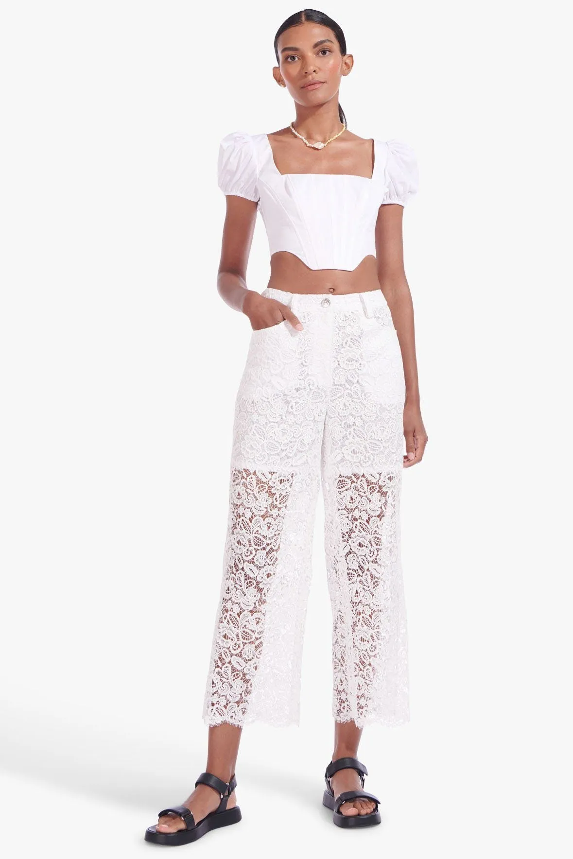 LOUISE PANT | WHITE