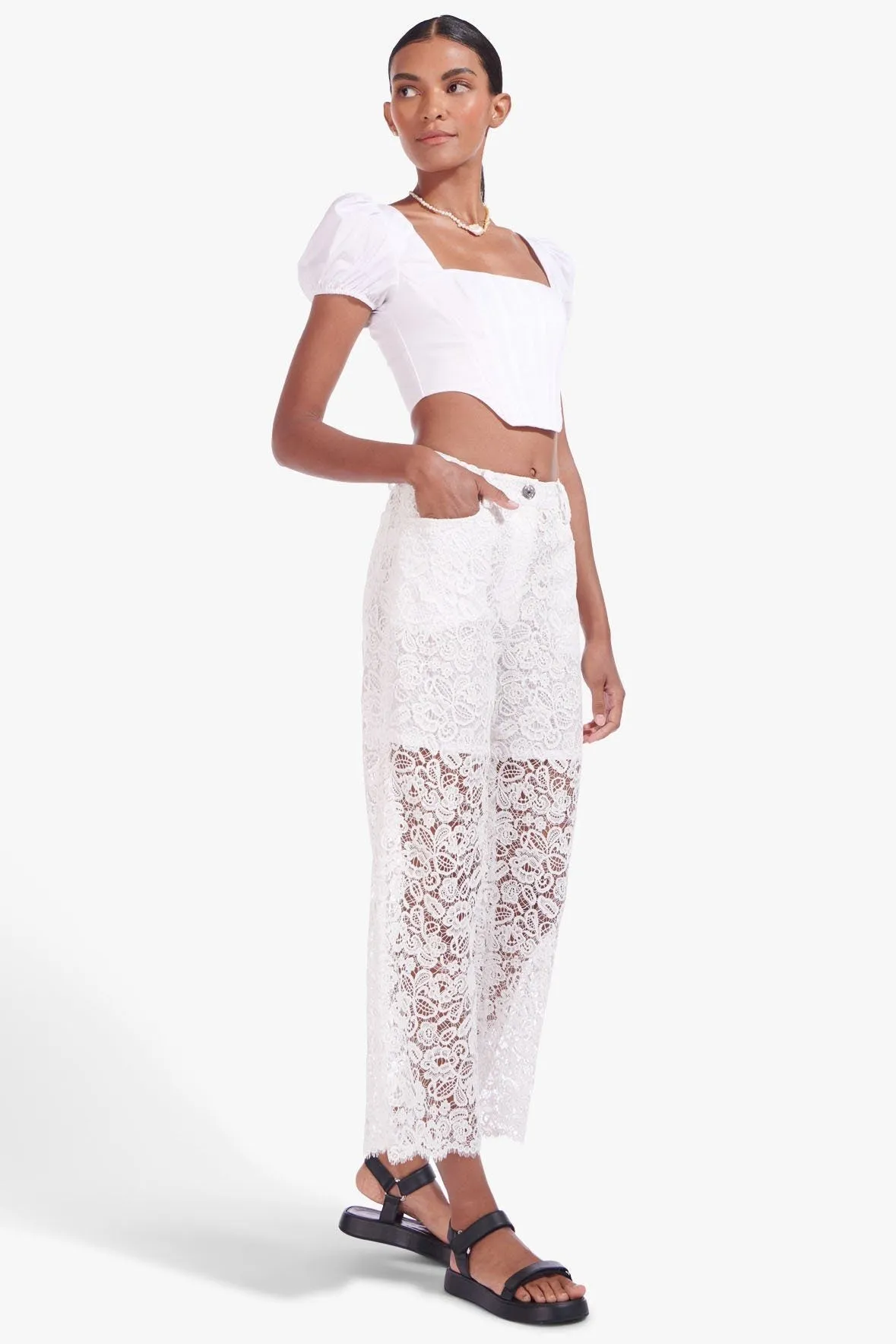 LOUISE PANT | WHITE