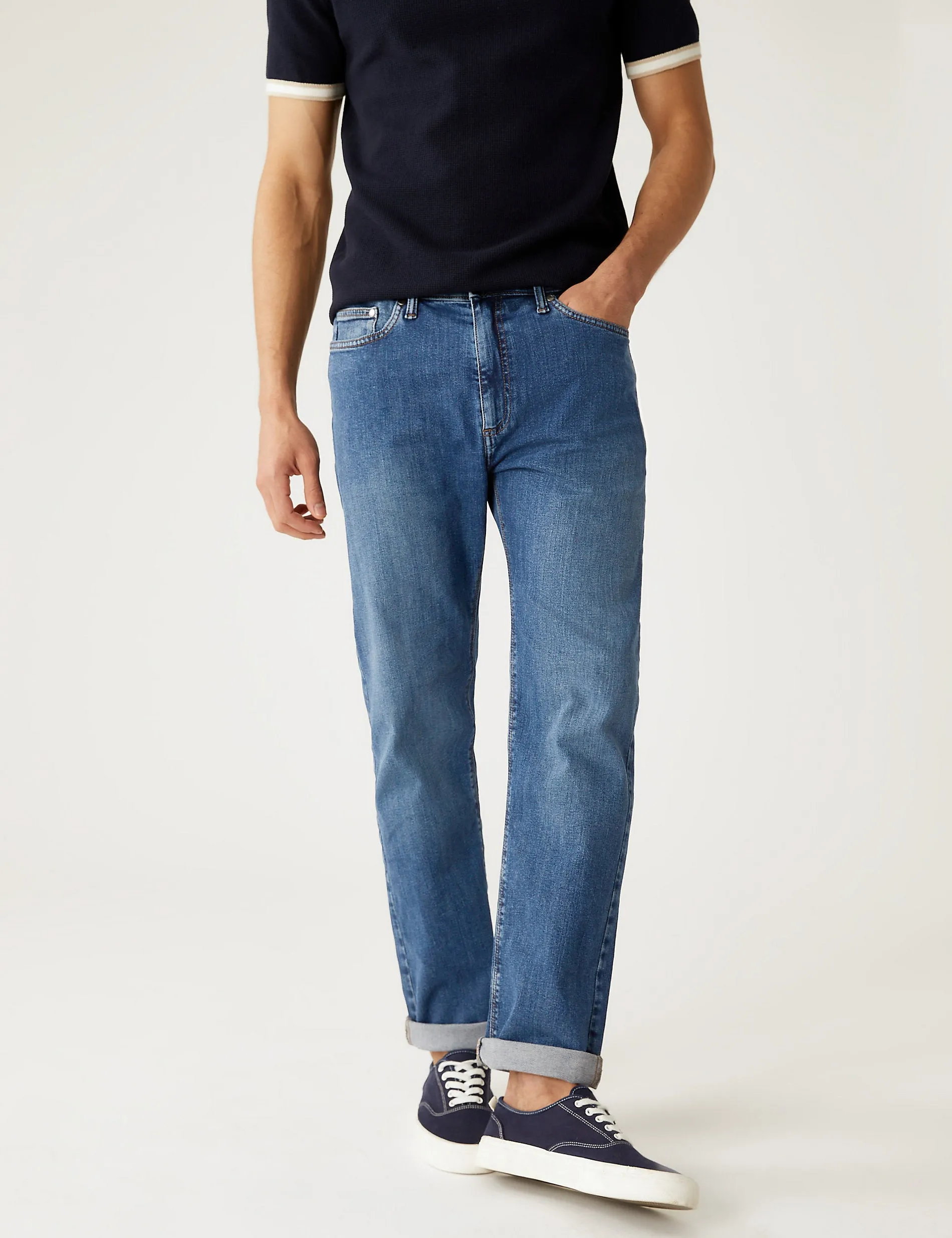 Marks & Spencer Straight Stretch Jeans