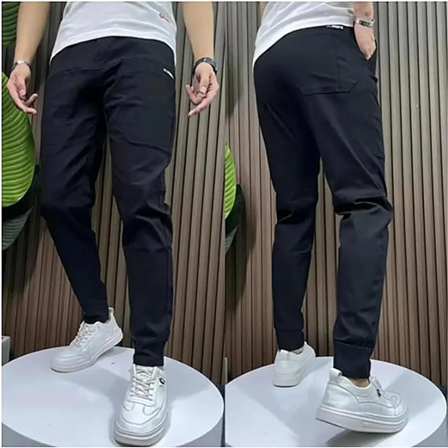 Multipants - High Stretch Multi-Pocket Durable Cargo Pants, MenComfy Drawstring Loose Casual Pants for Everyday Wear