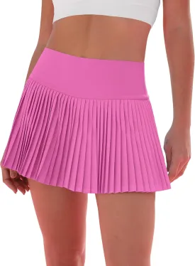 Pleated Tennis Skirt for Women with Shorts Women's Skirts High Waisted Golf Skirts Workout Athletic Skort Skorts