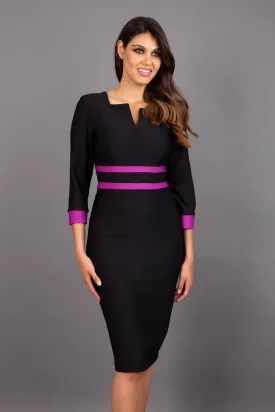 Seed Paeonia Contrast Pencil Dress
