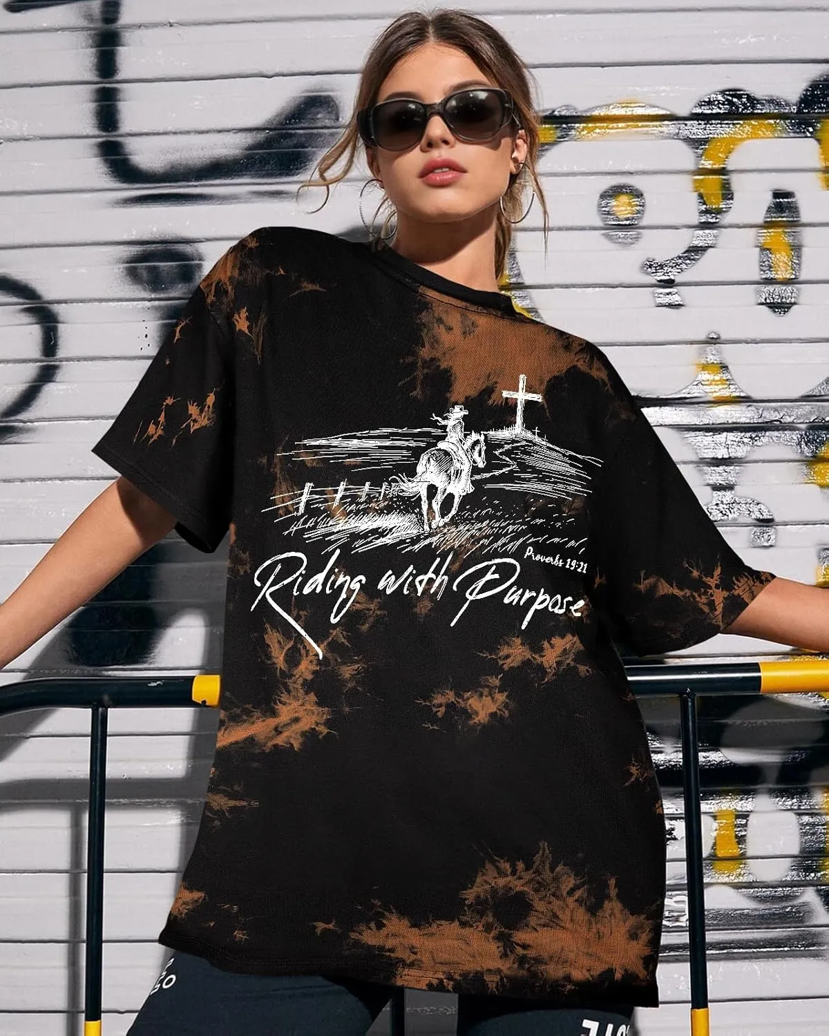 Tie Dye Shirt Women - Oversized Tie Dye T Shirt Short Sleeve Round Neck Casual Trendy Graphic Tee for Girls