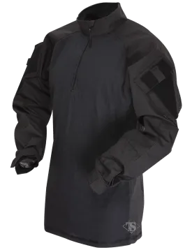 *T.R.U.® 1/4 ZIP COMBAT SHIRT- Black/Black (2566)
