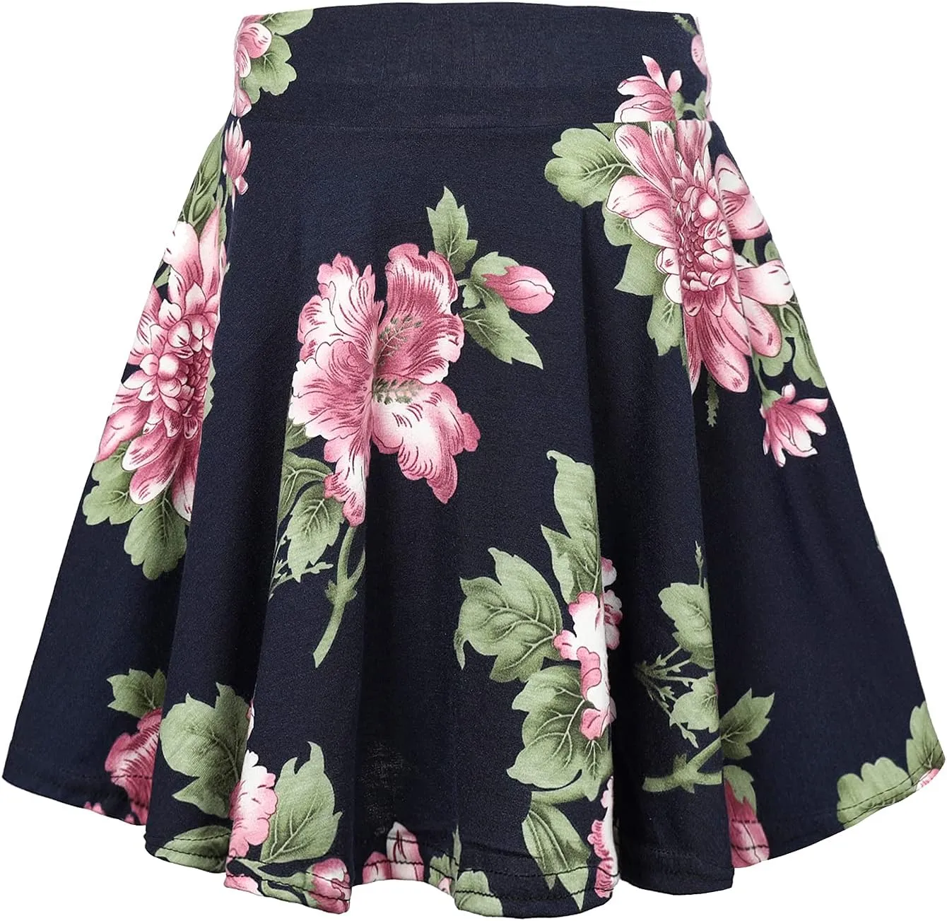 Urban CoCo Women's Mini Skater Flared Skirt Printed and Solid Tennis Skirt