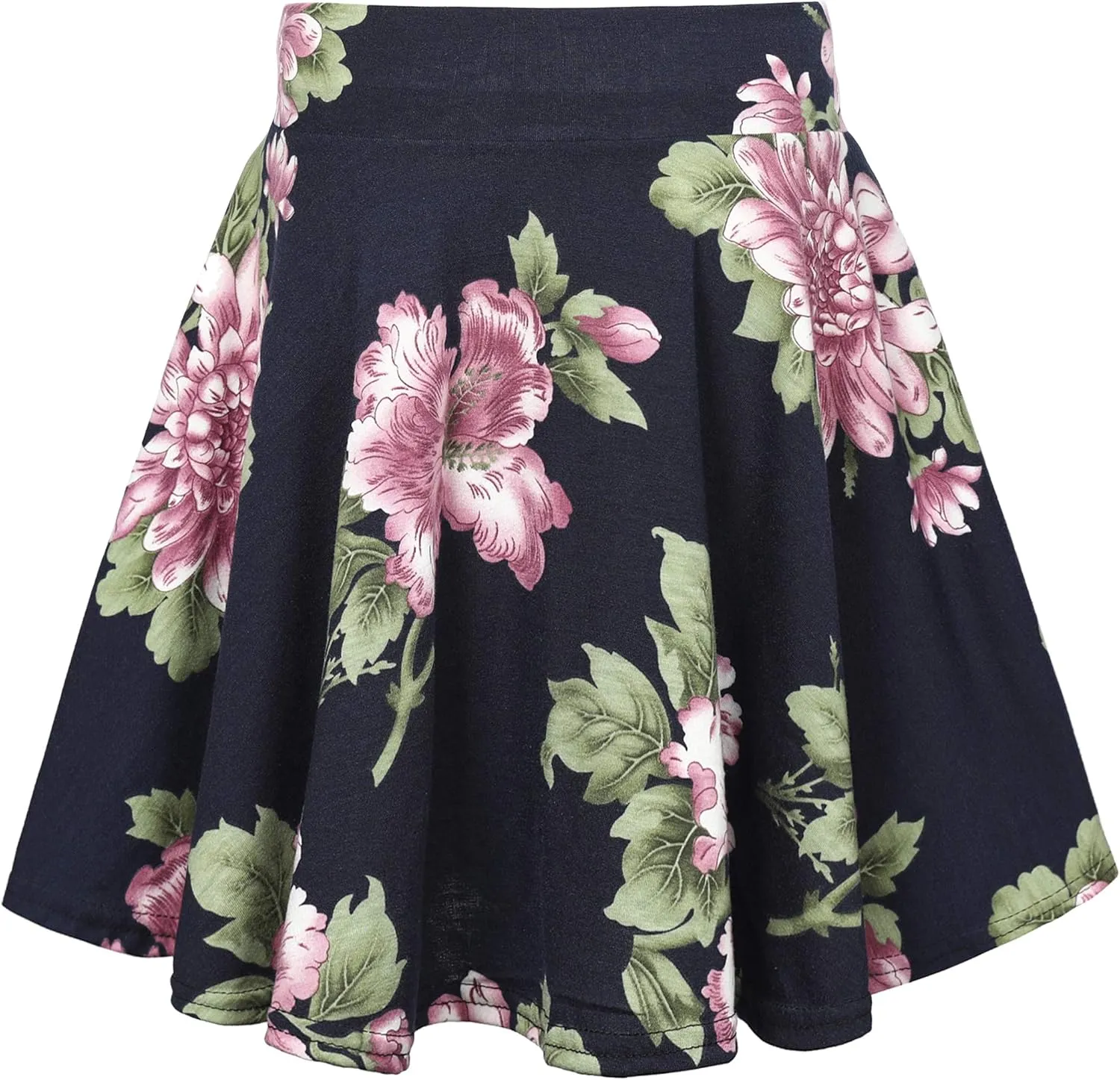 Urban CoCo Women's Mini Skater Flared Skirt Printed and Solid Tennis Skirt
