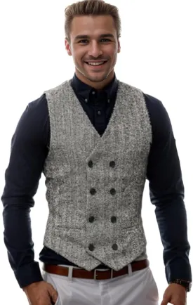 Vest for Men Formal Dress Business Casual Herringbone Tweed Vest Jacket for Men Waistcoat
