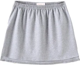 Women's Plus Size Layering Fake Top Lower Sweep Skirt, Cotton A-line Mini Skirt Half-Length Shirt Extender